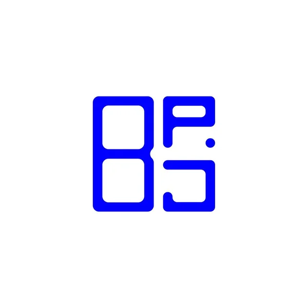 Bpj Letter Logo Creative Design Vector Graphic Bpj Simple Modern — Vettoriale Stock