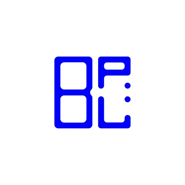Bpl Letter Logo Creative Design Vector Graphic Bpl Simple Modern — Stok Vektör