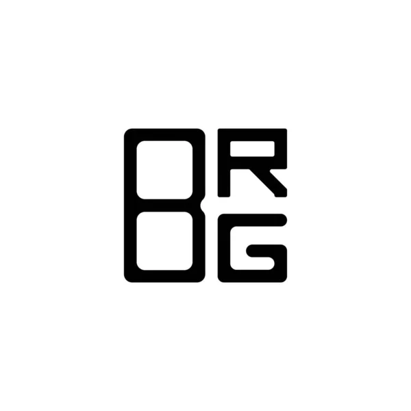 Brg Letter Logo Creative Design Vector Graphic Brg Simple Modern — Stock Vector