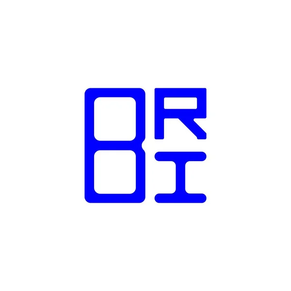 Bri Letter Logo Creative Design Vector Graphic Bri Simple Modern —  Vetores de Stock