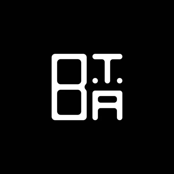 Bta Letter Logo Creative Design Vector Graphic Bta Simple Modern — Stok Vektör