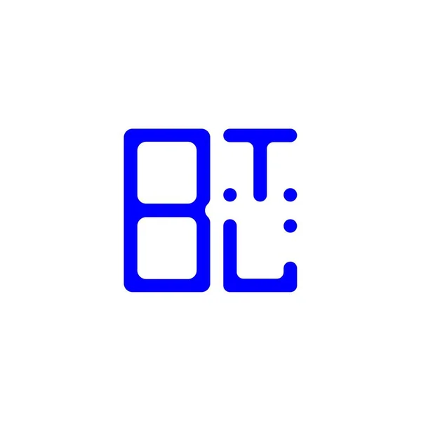 Btl Λογότυπο Επιστολή Δημιουργικό Σχεδιασμό Vector Graphic Btl Απλό Και — Διανυσματικό Αρχείο