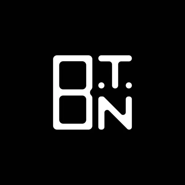 Btn Літери Логотипу Креативний Дизайн Векторною Графікою Btn Простий Сучасний — стоковий вектор