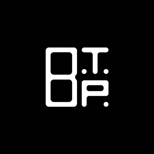 Btp Harf Logosu Yaratıcı Tasarım Vektör Grafik Btp Basit Modern — Stok Vektör