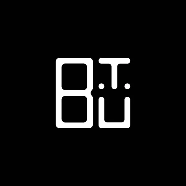 Btu Letter Logo Creative Design Vector Graphic Btu Simple Modern — Stok Vektör