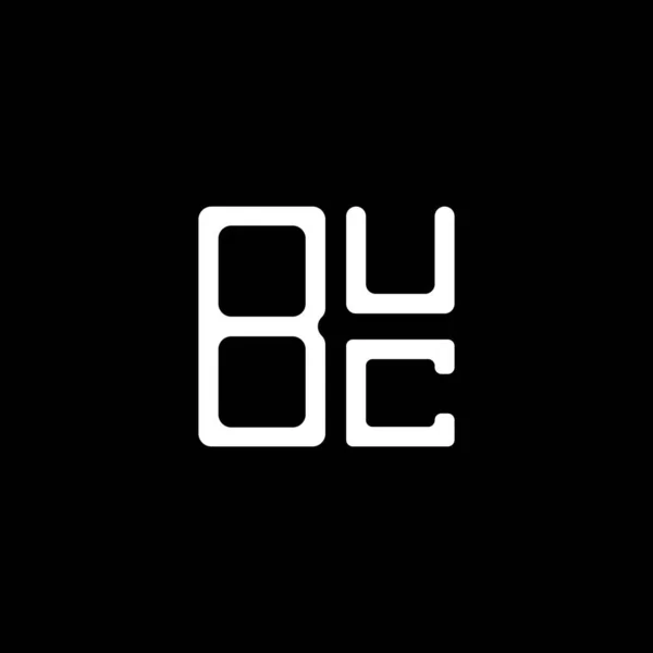 Buc Letter Logo Creative Design Vector Graphic Buc Simple Modern — Stok Vektör