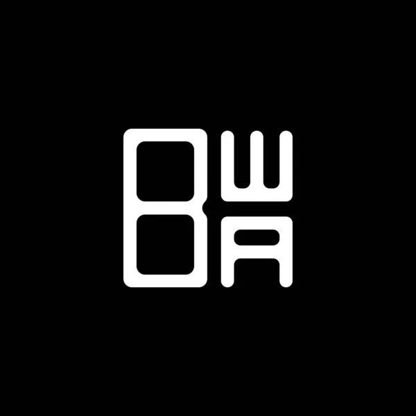 Bwa Letter Logo Creative Design Vector Graphic Bwa Simple Modern — Stock Vector