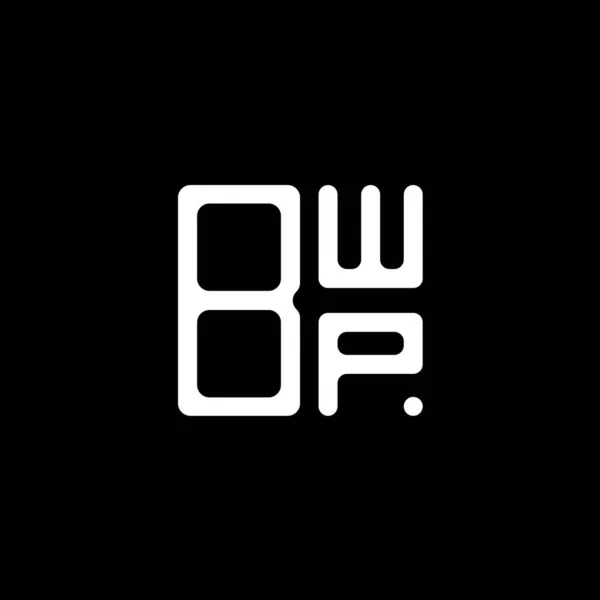Bwp Carta Logotipo Design Criativo Com Gráfico Vetorial Logotipo Simples —  Vetores de Stock