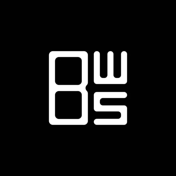 Logo Listu Bws Kreatywny Design Grafiką Wektorową Bws Proste Nowoczesne — Wektor stockowy