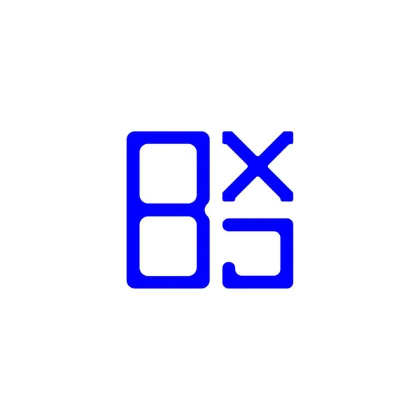 Λογότυπο Bxj Επιστολή Δημιουργικό Σχεδιασμό Διανυσματικό Γραφικό Bxj Απλό Και — Διανυσματικό Αρχείο