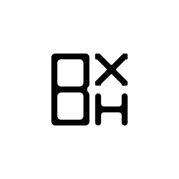 Bxh Буква Логотип Творческий Дизайн Векторной Графикой Bxh Простой Современный — стоковый вектор