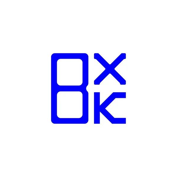 Bxk 디자인 그래픽 Bxk 단순하고 현대적 — 스톡 벡터