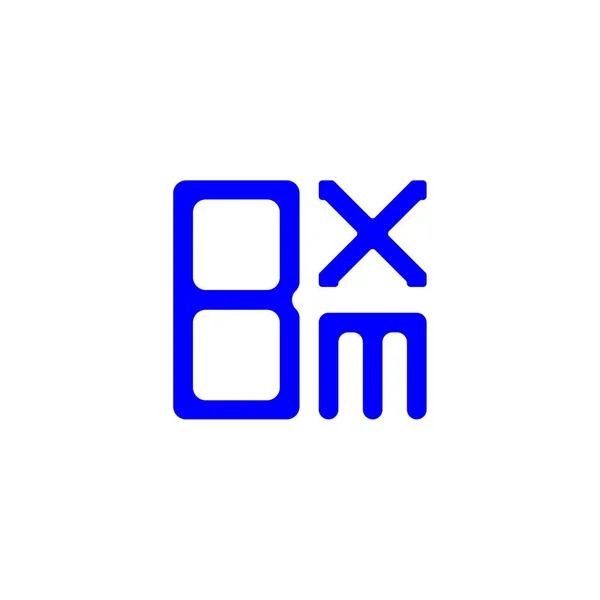 Bxm Буква Логотип Креативный Дизайн Векторной Графикой Bxm Простой Современный — стоковый вектор