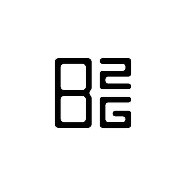 Bzg Letter Logo Creatief Ontwerp Met Vector Grafisch Bzg Eenvoudig — Stockvector