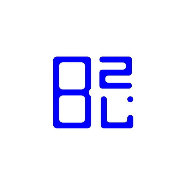 Bzl Harf Logosu Tasarımı Vektör Grafik Bzl Basit Modern Logo — Stok Vektör