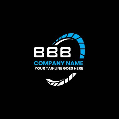 BBB harfli yaratıcı logo tasarımı vektör grafik, BBB basit ve modern logo. BBB lüks alfabe tasarımı  