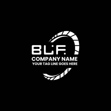 BLF harf logosu tasarımı vektör grafik, BLF basit ve modern logo. BLF lüks alfabe tasarımı  