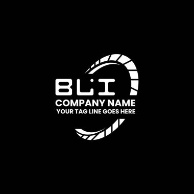 BLI harf logosu yaratıcı tasarımı vektör grafik, BLI basit ve modern logo. BLI lüks alfabe tasarımı  