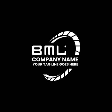 BML harf logosu yaratıcı tasarım vektör grafik, BML basit ve modern logo. BML lüks alfabe tasarımı  