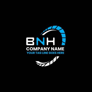 BNH harf logosu yaratıcı tasarım vektör grafik, BNH basit ve modern logo. BNH lüks alfabe tasarımı  