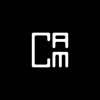 CAM harf logosu yaratıcı tasarımı vektör grafik, CAM basit ve modern logo. CAM lüks alfabe tasarımı  