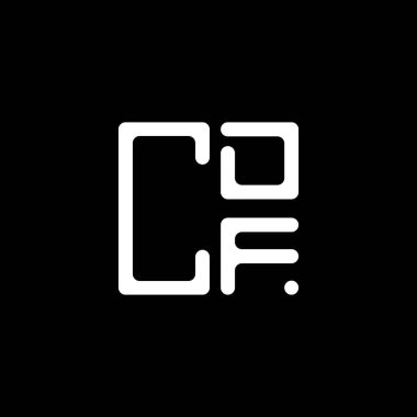 CDF harfli yaratıcı logo tasarımı vektör grafik, CDF basit ve modern logo. CDF lüks alfabe tasarımı  