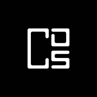CDS mektup logosu tasarımı vektör grafik, CDS basit ve modern logo. CDS lüks alfabe tasarımı  