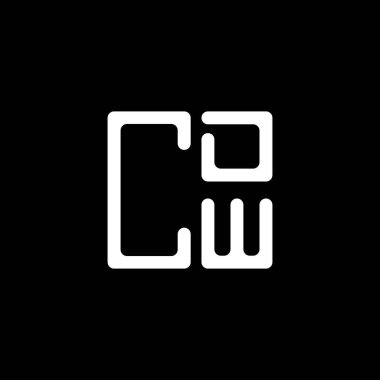 CDW harfli yaratıcı logo tasarımı vektör grafik, CDW basit ve modern logo. CDW lüks alfabe tasarımı  