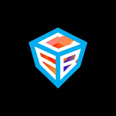 CEB harfi logo yaratıcı tasarımı vektör grafik, CEB basit ve modern logo. CEB lüks alfabe tasarımı  