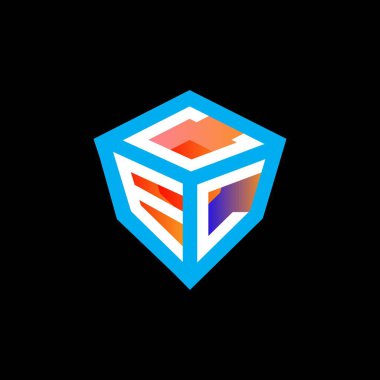 CEL harf logosu tasarımı vektör grafik, CEL basit ve modern logo. CEL lüks alfabe tasarımı  