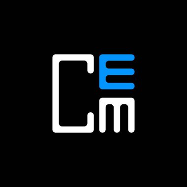 CEM harfi logo yaratıcı tasarımı vektör grafik, CEM basit ve modern logo. CEM lüks alfabe tasarımı  