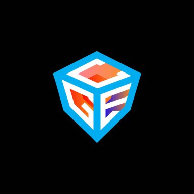CGE harf logosu yaratıcı tasarım vektör grafik, CGE basit ve modern logo. CGE lüks alfabe tasarımı  