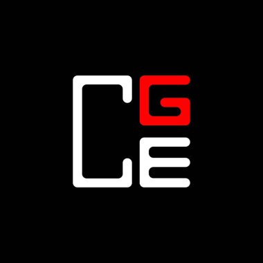 CGE harf logosu yaratıcı tasarım vektör grafik, CGE basit ve modern logo. CGE lüks alfabe tasarımı  