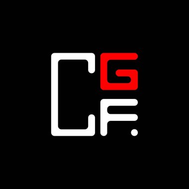CGF harf logosu yaratıcı tasarım vektör grafik, CGF basit ve modern logo. CGF lüks alfabe tasarımı  