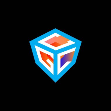 CGL harf logosu yaratıcı tasarım vektör grafik, CGL basit ve modern logo. CGL lüks alfabe tasarımı  