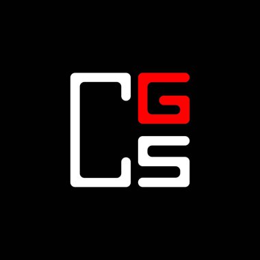 CGS harfi logo yaratıcı tasarımı vektör grafik, CGS basit ve modern logo. CGS lüks alfabe tasarımı  