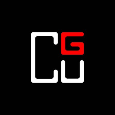 CGU harf logosu tasarımı vektör grafik, CGU basit ve modern logo. CGU lüks alfabe tasarımı  