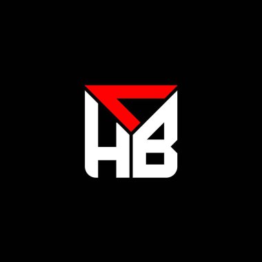 CHB harfli yaratıcı logo tasarımı vektör grafik, CHB basit ve modern logo. CHB lüks alfabe tasarımı  