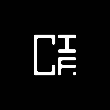 CIF harf logosu tasarımı vektör grafik, CIF basit ve modern logo. CIF lüks alfabe tasarımı  