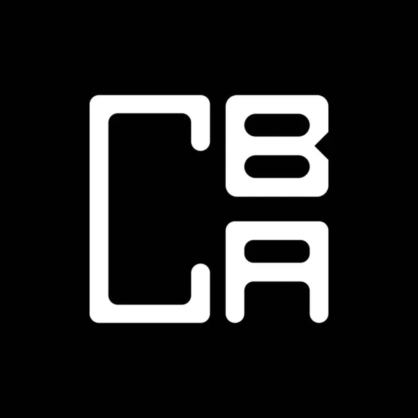 Cba Lettre Logo Design Créatif Avec Graphique Vectoriel Cba Logo — Image vectorielle