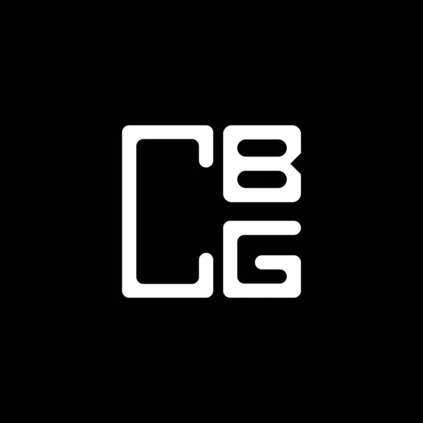 Cbg Harf Logosu Yaratıcı Tasarım Vektör Grafik Cbg Basit Modern — Stok Vektör