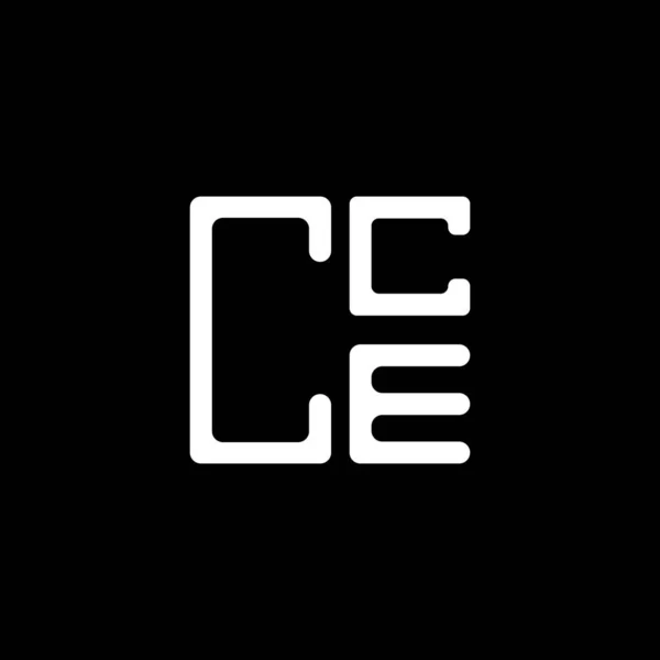 Cce Letter Logo Kreatives Design Mit Vektorgrafik Cce Einfaches Und — Stockvektor