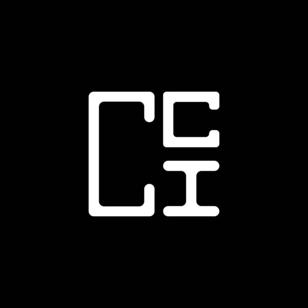 Cci Harfli Yaratıcı Logo Tasarımı Vektör Grafik Cci Basit Modern — Stok Vektör