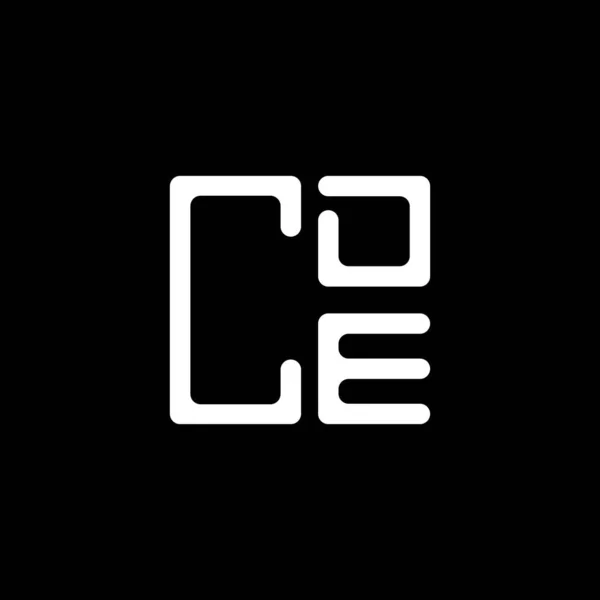 Cde Letter Logo Kreatives Design Mit Vektorgrafik Cde Einfaches Und — Stockvektor