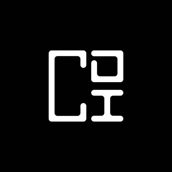 Cdi Harf Logosu Yaratıcı Tasarımı Vektör Grafik Cdi Basit Modern — Stok Vektör