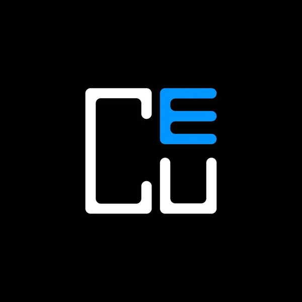Креативный Дизайн Логотипа Ceu Векторной Графикой Простой Современный Логотип Ceu — стоковый вектор