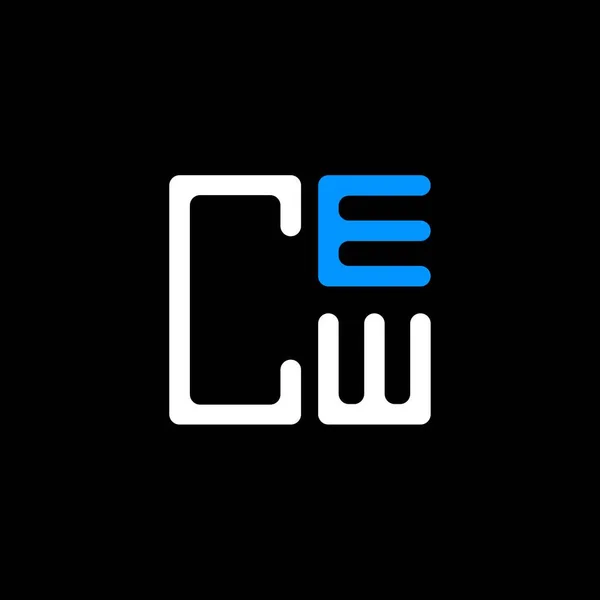Логотип Літери Cew Креативний Дизайн Векторною Графікою Cew Простий Сучасний — стоковий вектор