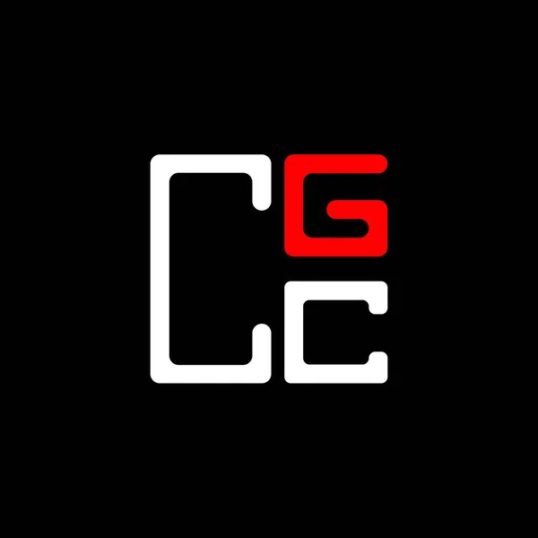 Cgc Brev Logotyp Kreativ Design Med Vektor Grafik Cgc Enkel — Stock vektor