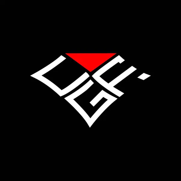Cgf Letter Logo Kreatives Design Mit Vektorgrafik Cgf Einfaches Und — Stockvektor