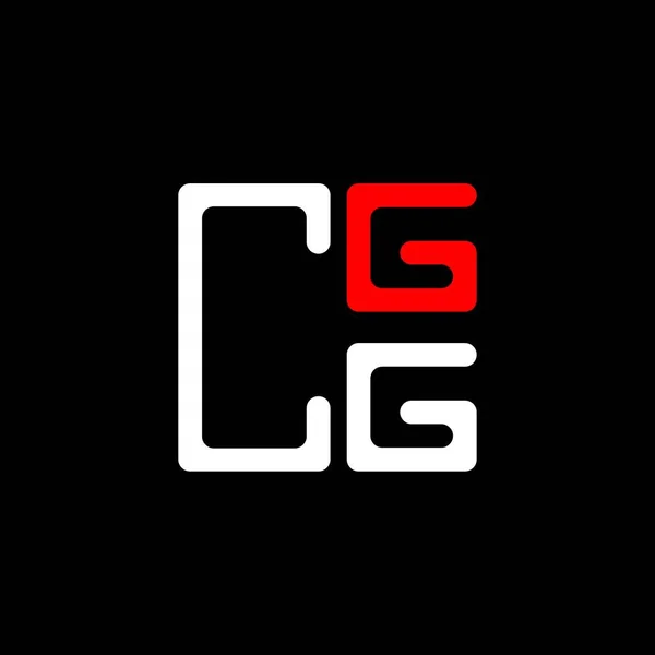 Cgg Brev Logotyp Kreativ Design Med Vektor Grafik Cgg Enkel — Stock vektor